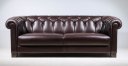 Sofa Cambridge in Leder dunkelbraun