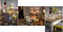 Tisch Jacob 3 Bilder mit Stuhl Louis XVI Tisch Jacob 3 Bilder mit Stuhl Louis XVI